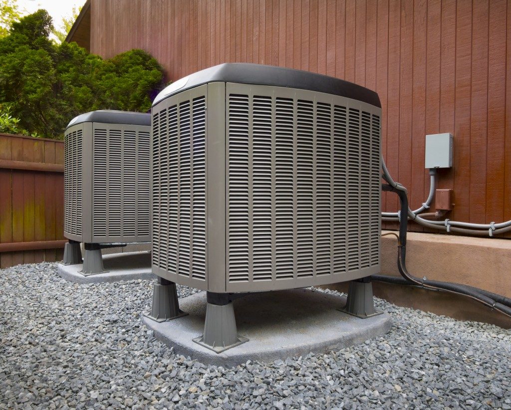 HVAC heating and air conditioning outside