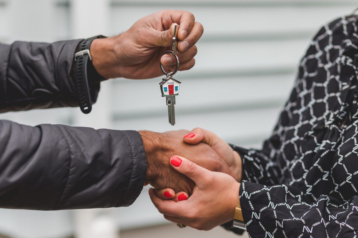 Holding keys to new home